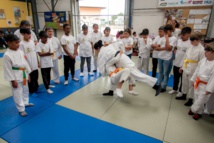 <center> « Para Judo en VIM » <br> Une marraine en or pour les "VIM" de 1000 Sourires